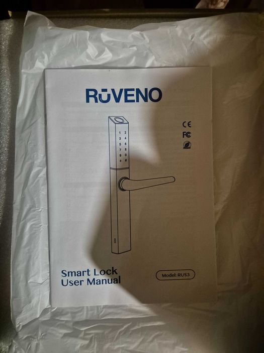 Розумний дверний замок Ruveno Slim 6 в 1 з відбитками пальців