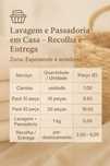 Lavagem e passadoria em Casa. Entrega rápida