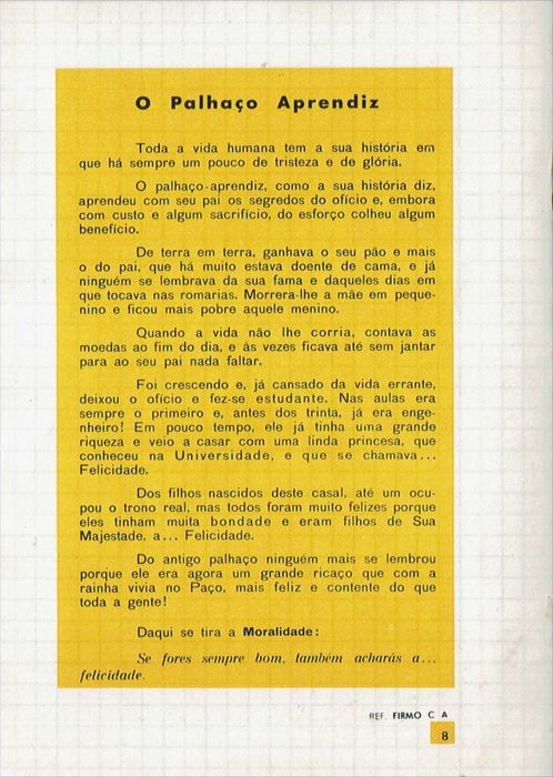 Caderno escolar antigo