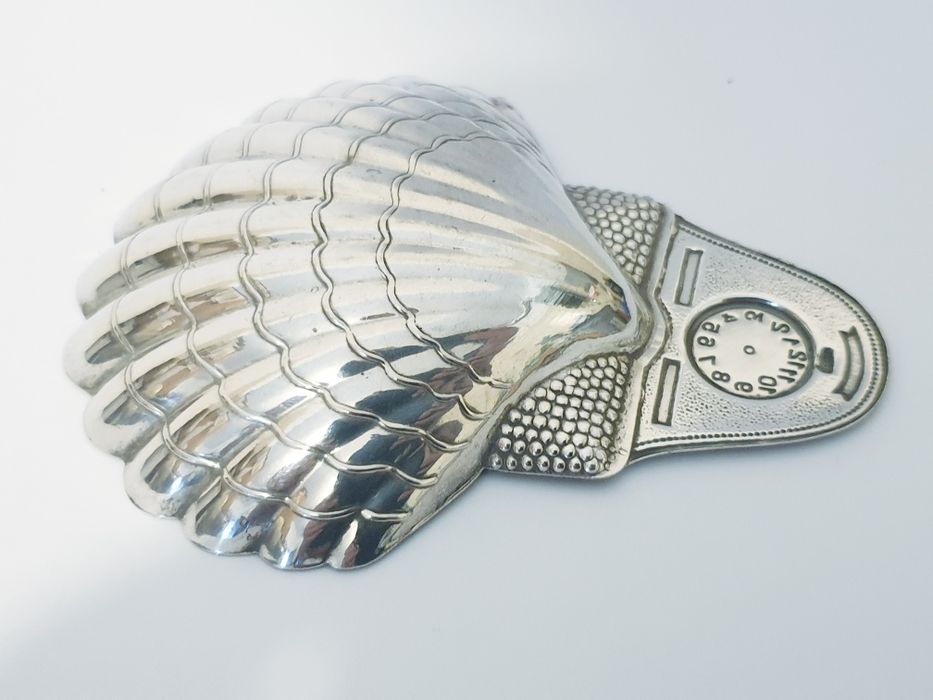 Linda concha em prata portuguesa - prenda nascimento de um bebé