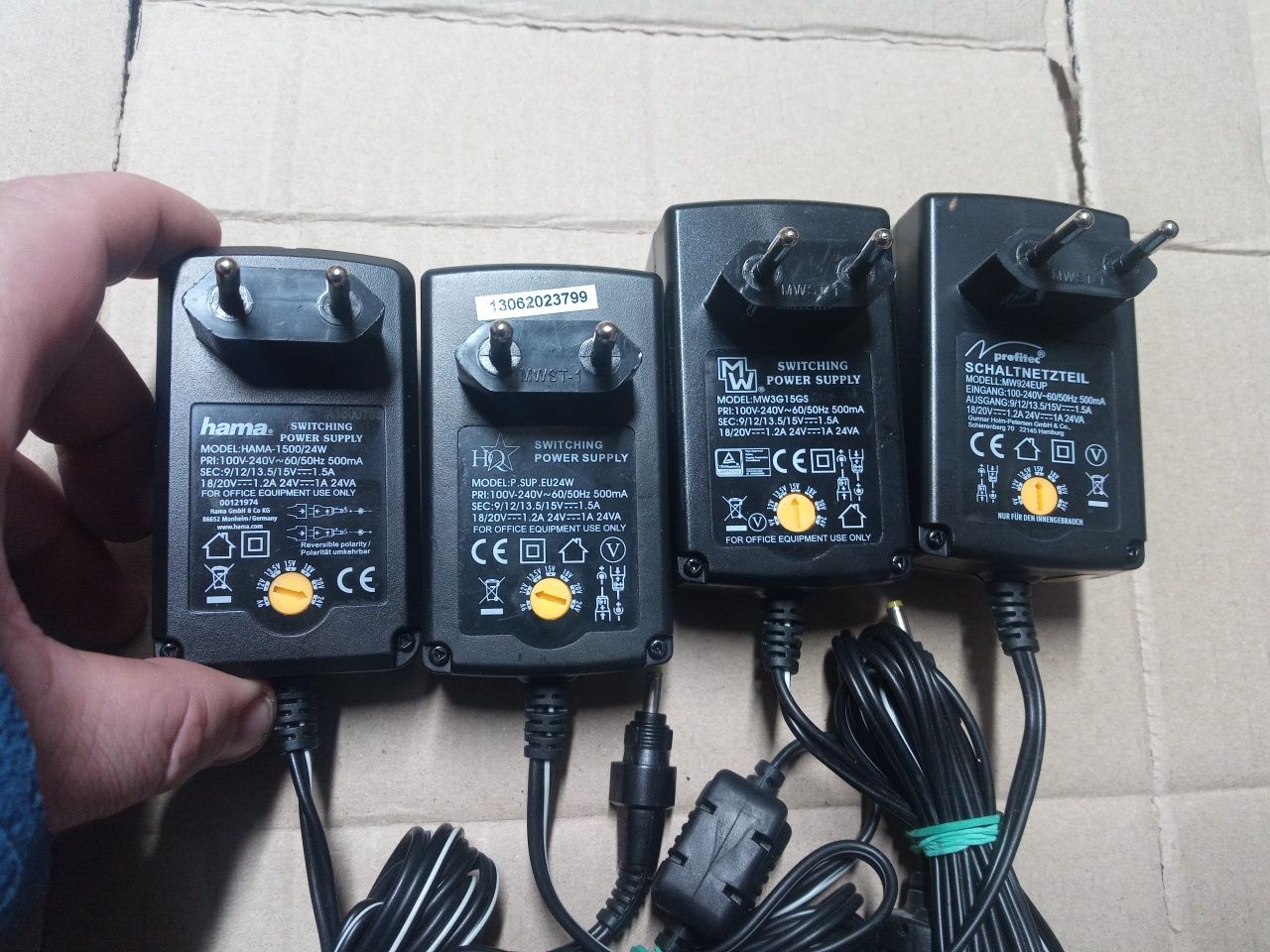 Мультивольтовий 9V 12V 13.5V 15V 18V 20V 24V блок живлення оригінал