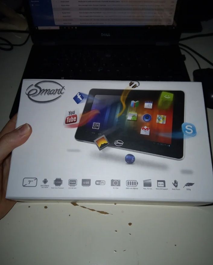 Tablet PC eSmart 7" Android 4.1, preto, ecrã multi-touch