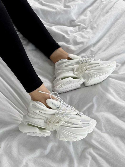 Кросівки Balmain Unicorn Low-Top Premium White/Grey