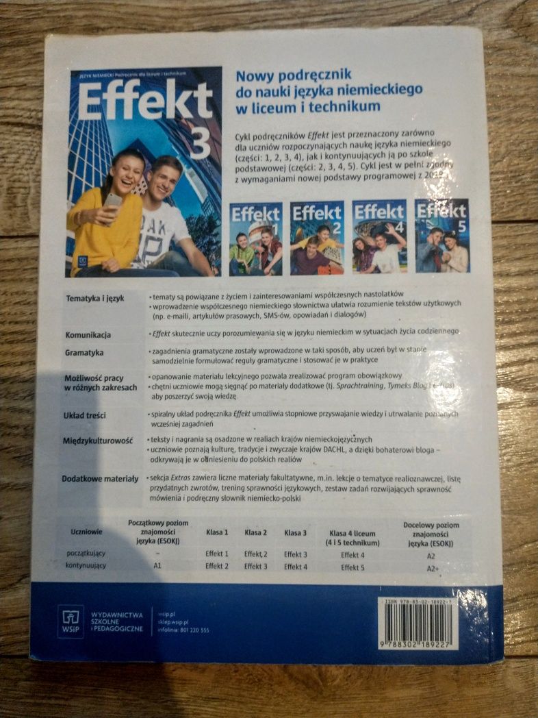 Język niemiecki Effekt 3 - WSiP - podręcznik