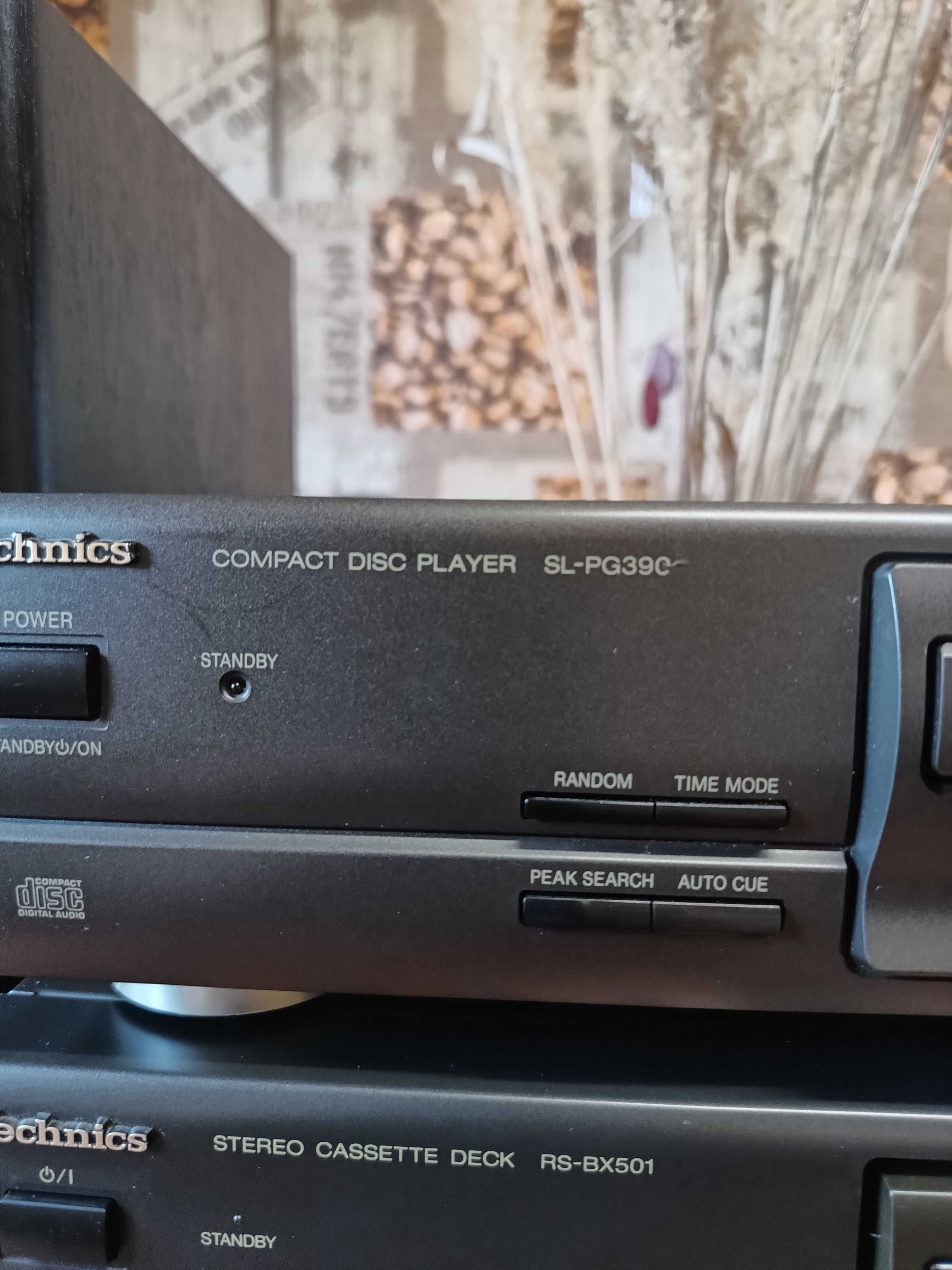 Wieża 3 - częściowa Technics plus kolumny Technics SB - CS6.