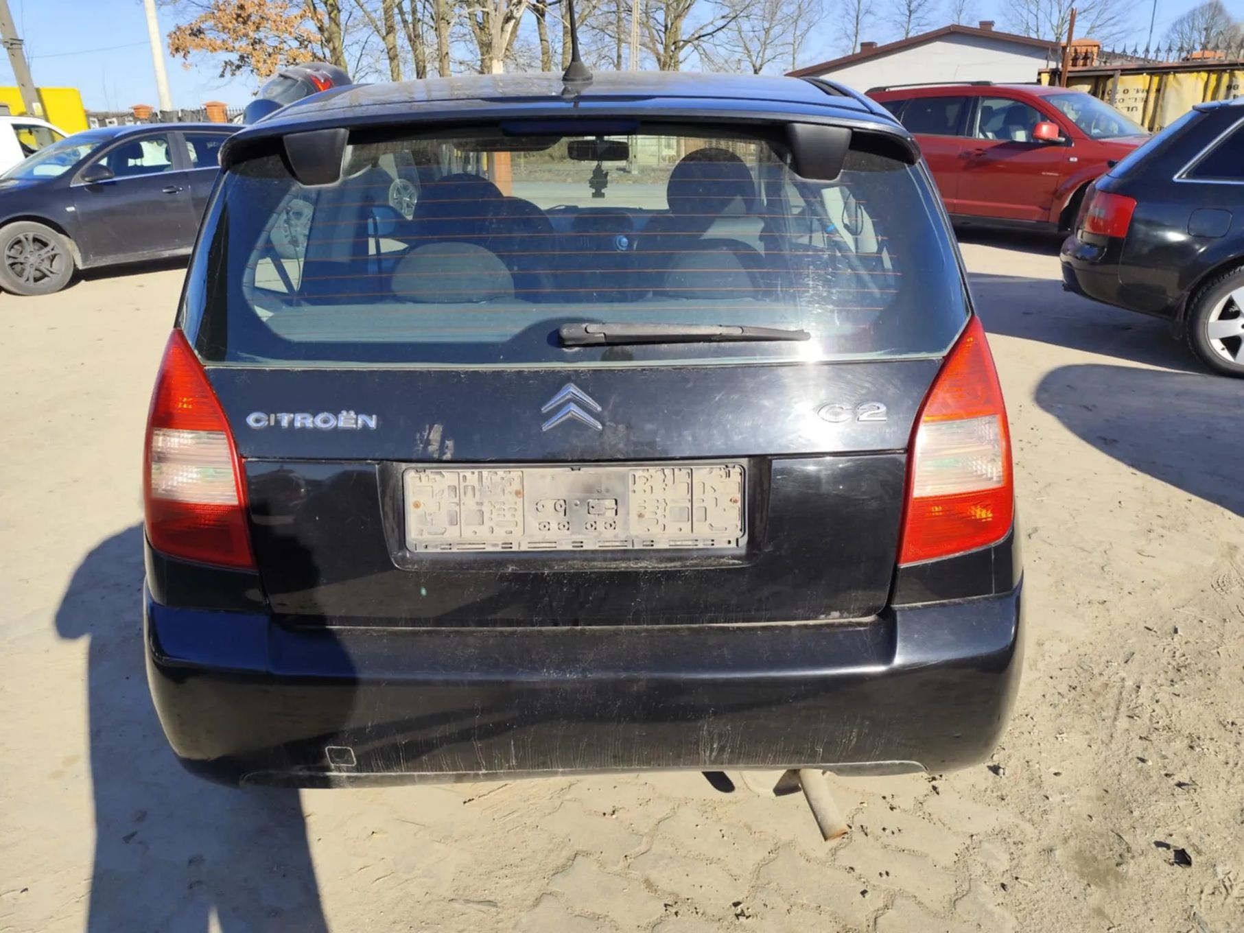 citroen c2 vts fxyb maska zderzak lampa grill błotnik drzwi zbiornik paliwa szyba lusterko klamka