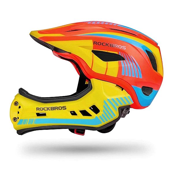 Kask rowerowy dziecięcy z odpinaną szczęką Rockbros TT-32SOYB-S rozmia
