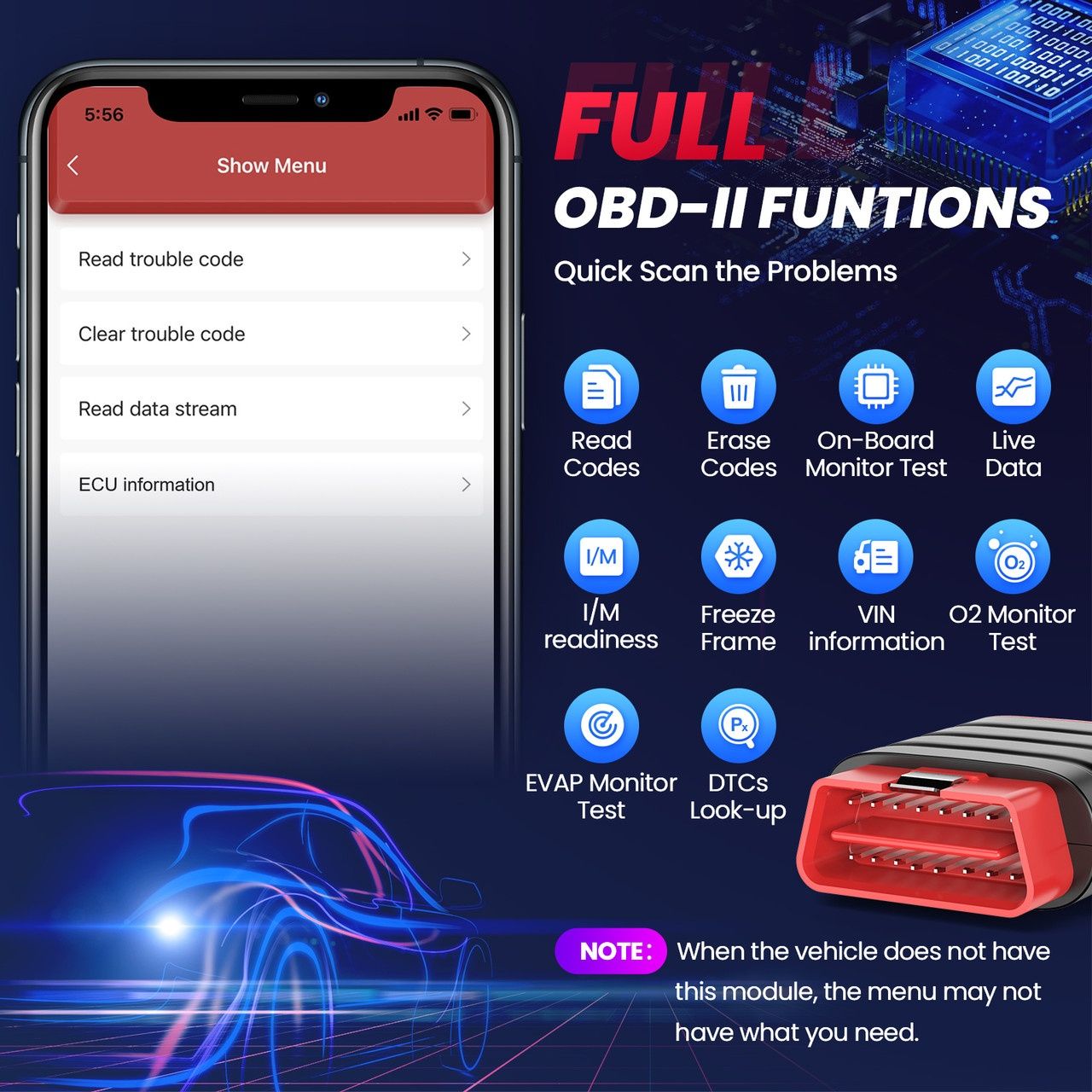 Автосканер THINKCAR Thinkdiag mini, Оригінал діагностичний сканер obd2