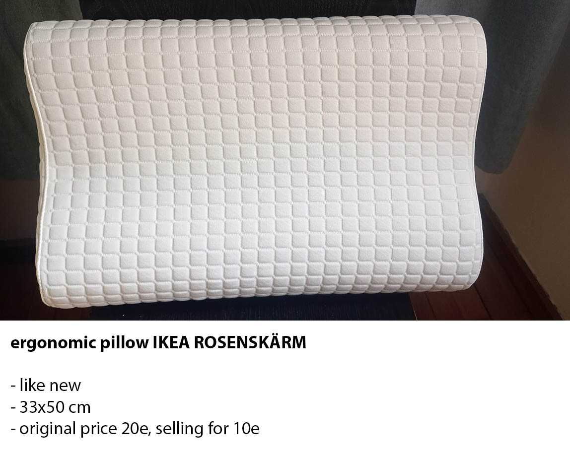 almofada ergonómica IKEA ROSENSKÄRM nova