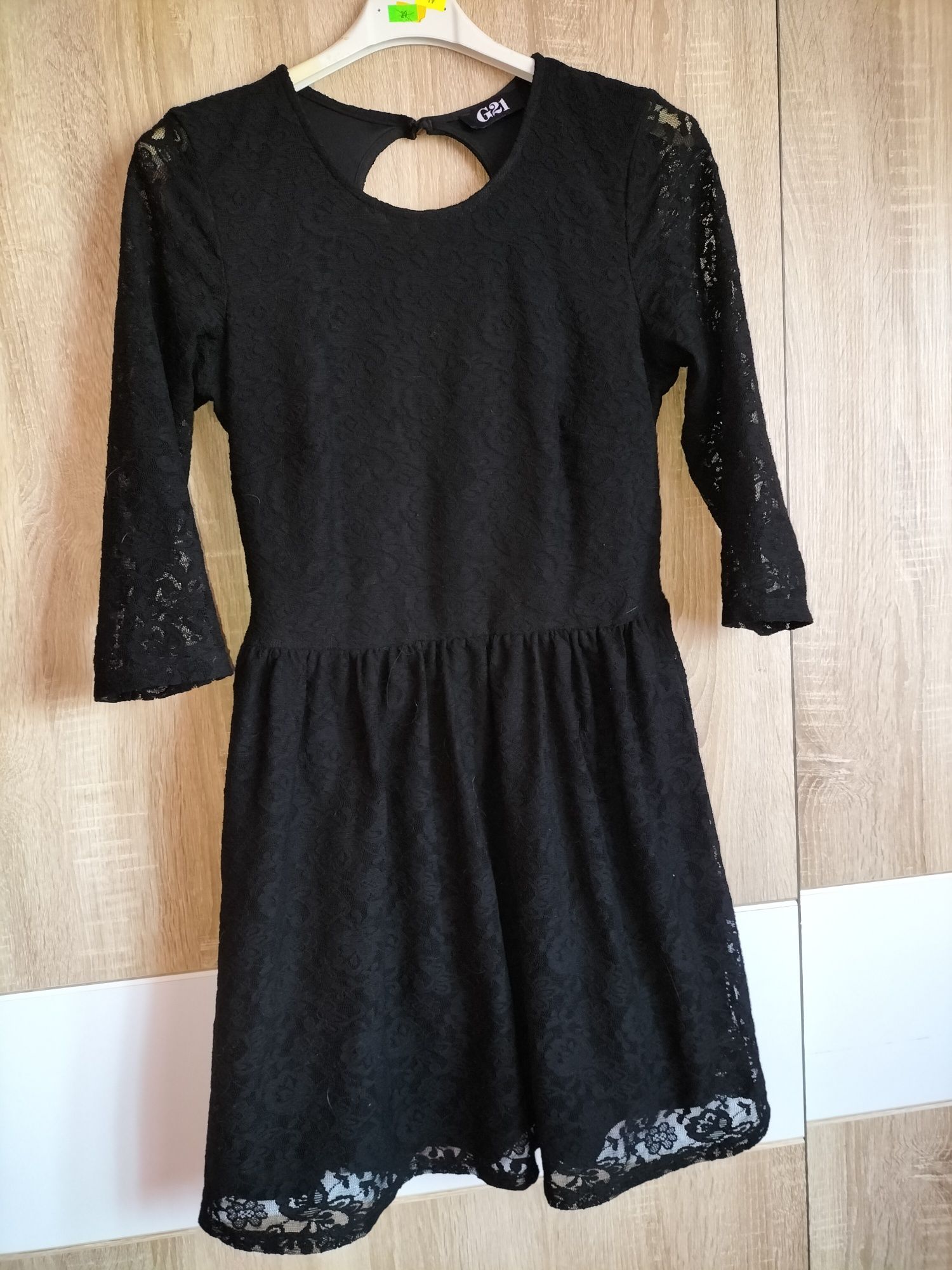 Sukienka czarna koronkowa george