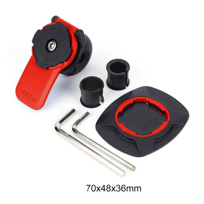 Suporte telemóvel amortecedor universal compatível quad lock moto