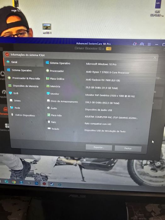 PC Gamer Ryzen 7 + RX 7600 + 32GB RAM + SSD 1TB