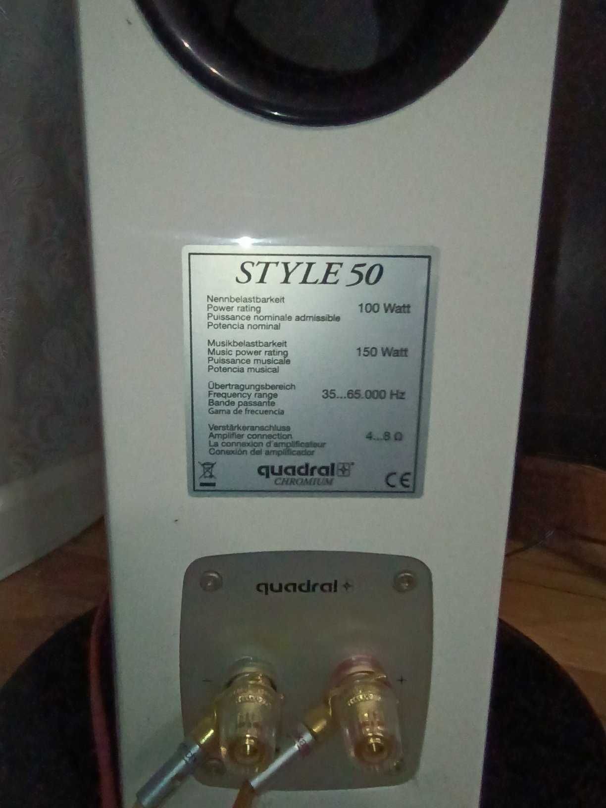Kolumny Quadral Chromium Style 50 białe