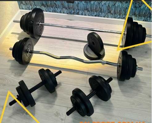 Набір штанга + гантелі / набор гантели и штанга Ціни від виробника