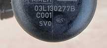 Wtryskiwacz Wtrysk 1,6 TDI VW 03L130277B 5WS40539 ZMIERZONA CEWKA !!!