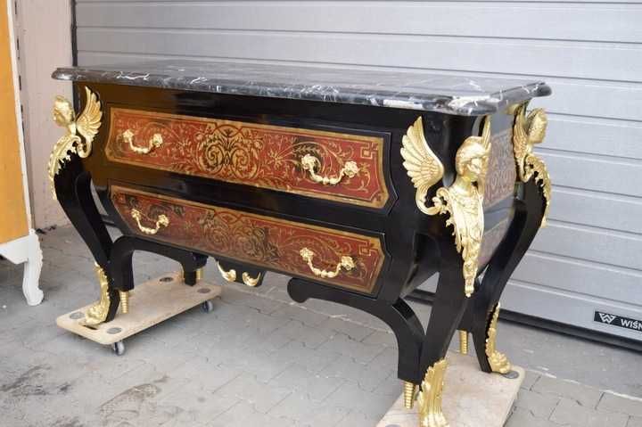 STARA komoda boulle 250KG! SZAFA marmur brąz