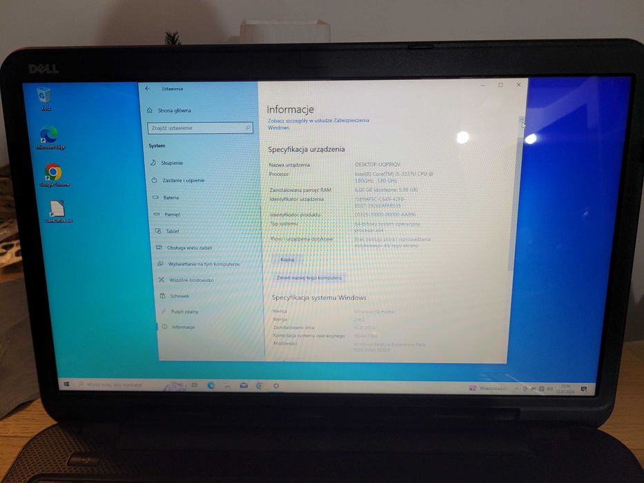 Dell Inspiron 3721 ssd 512 GB ram 6 GB