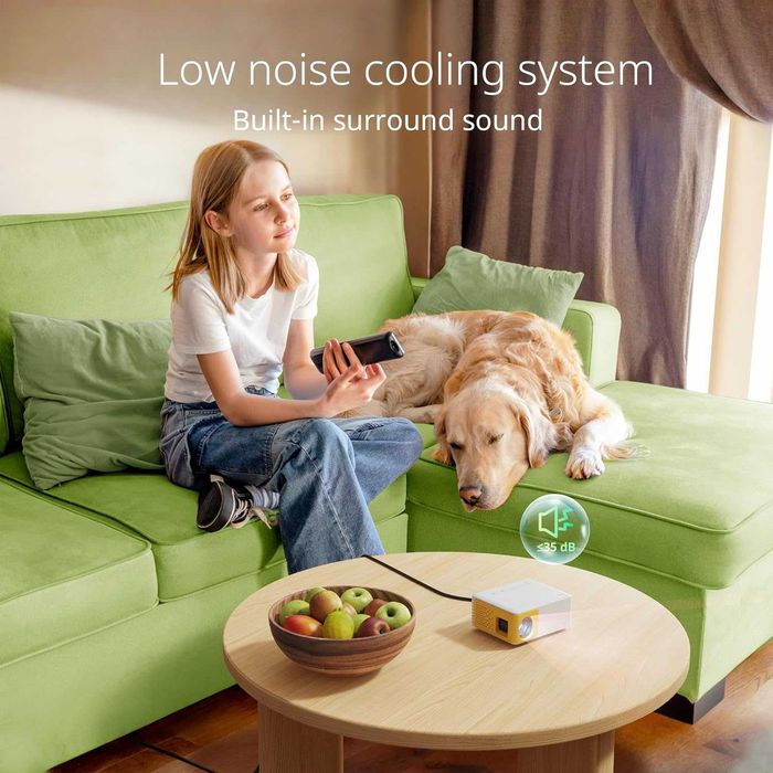 Mini projektor przenośny - Full HD 1080P obsługuje, YOTON Y3