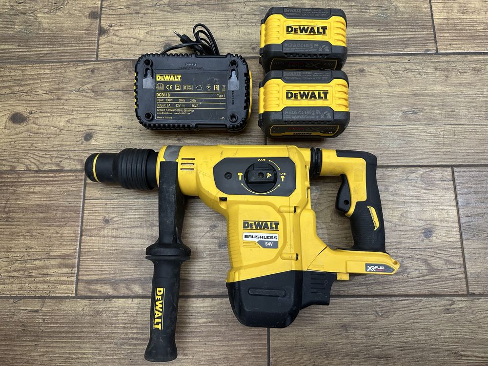 Młotowiertarka DeWalt DCH481 54V 6,1J | 2x 9AH | ładowarka DCB118