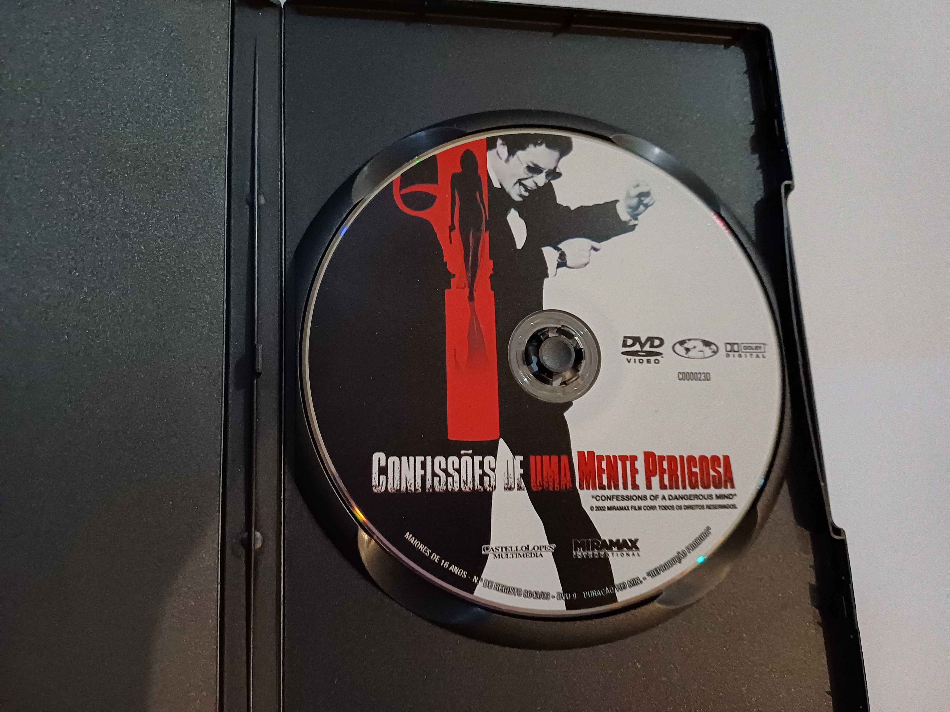 DVD Confissões de uma mente perigosa, George Clooney, c Drew Barrymore