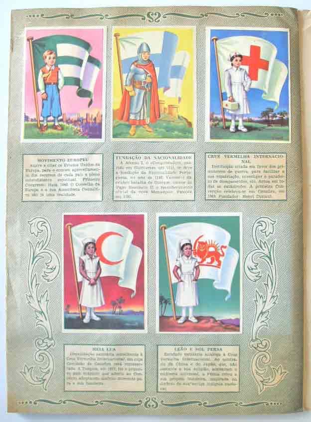 Caderneta completa Bandeiras do Universo (1958, Editorial IBIS / APR)