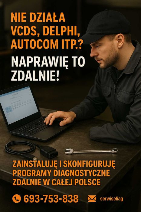 PomocZdalna instalacja programów diagnostycznych VCDS,Delphi,OPCOM PSA