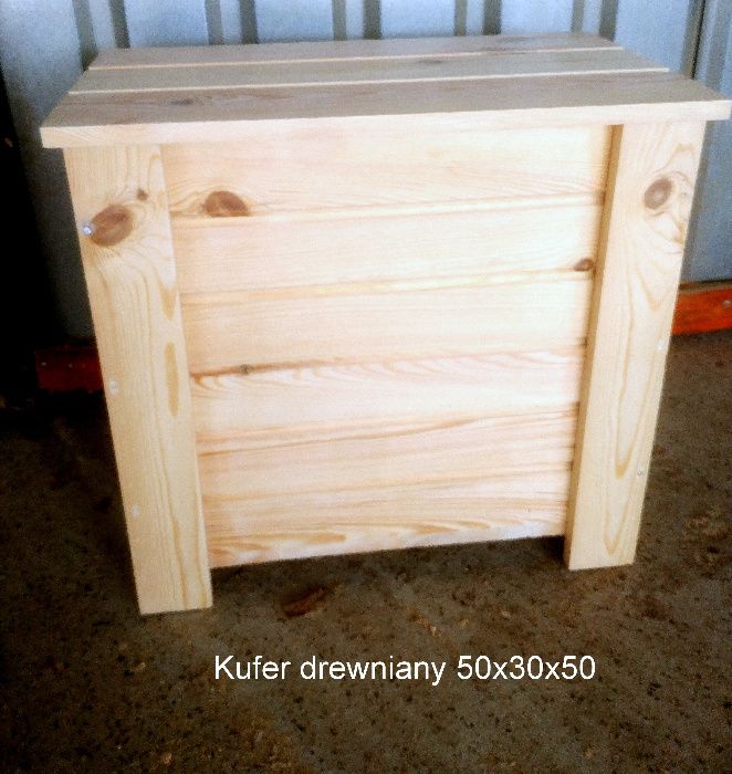 Kufer drewniany kuferek skrzynia narzędziowa XS 50x30x50 Tanio wysyłka