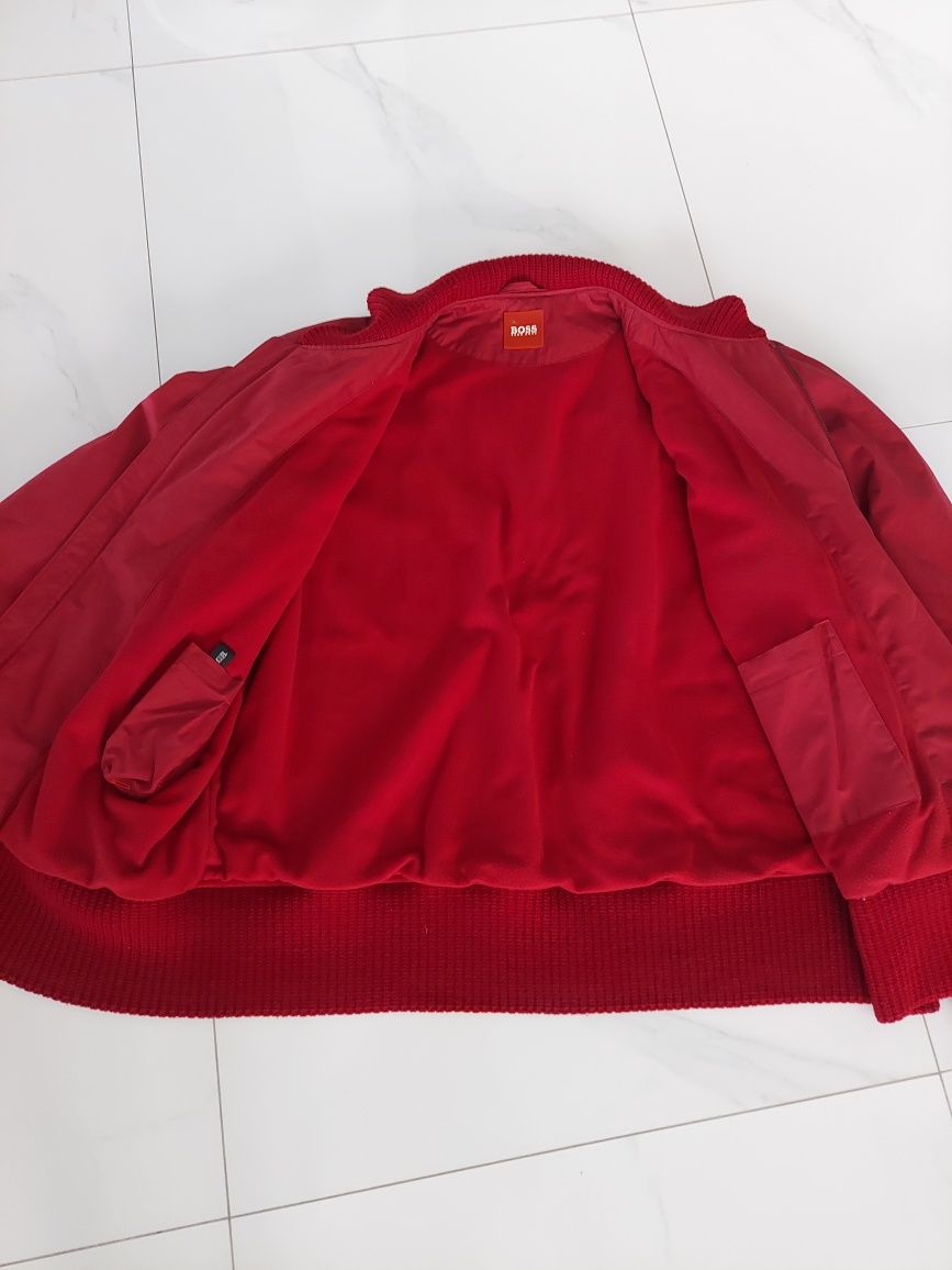Kurtka Hugo Boss orange 54 XL bomber ocieplana