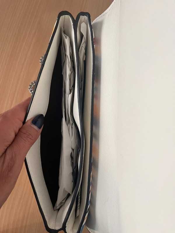 ZARA Nowa z metką, blogerska kolorowa kopertówka/ torebka na łańcuszku
