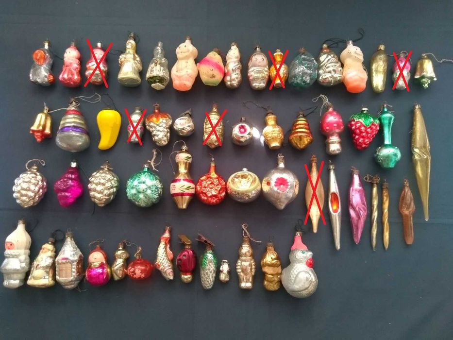 Ёлочные украшения новогодние игрушки новорічні іграшки ссср прикраси