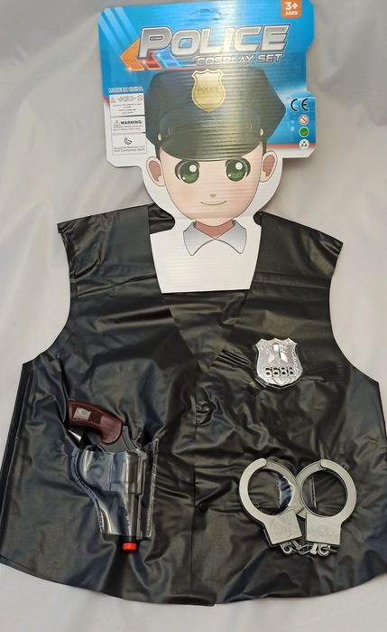 Strój dziecięcy policjant z akcesoriami