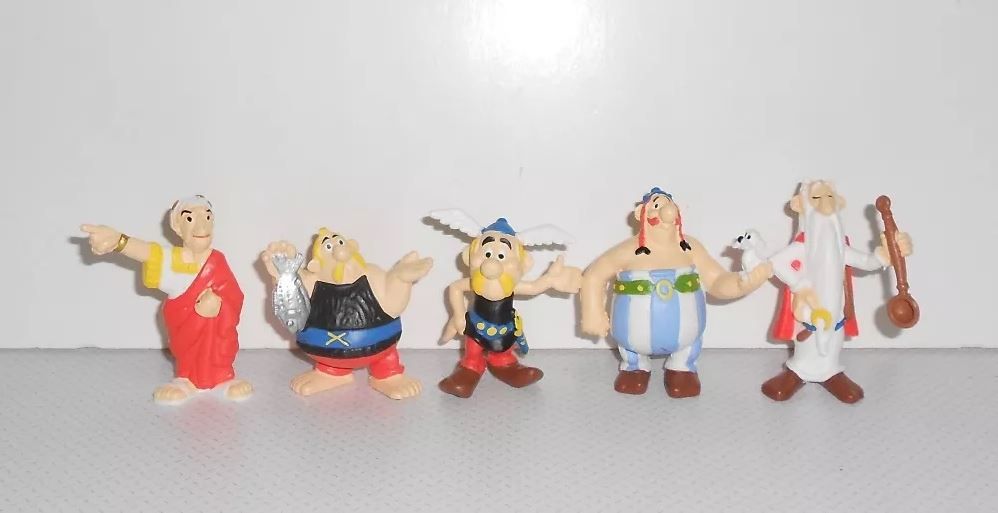 Coleção completa boneco figuras pvc Asterix - Maia Borges
