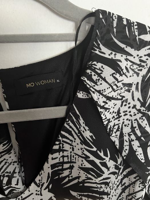 Vestido midi preto e branco Modalfa XL