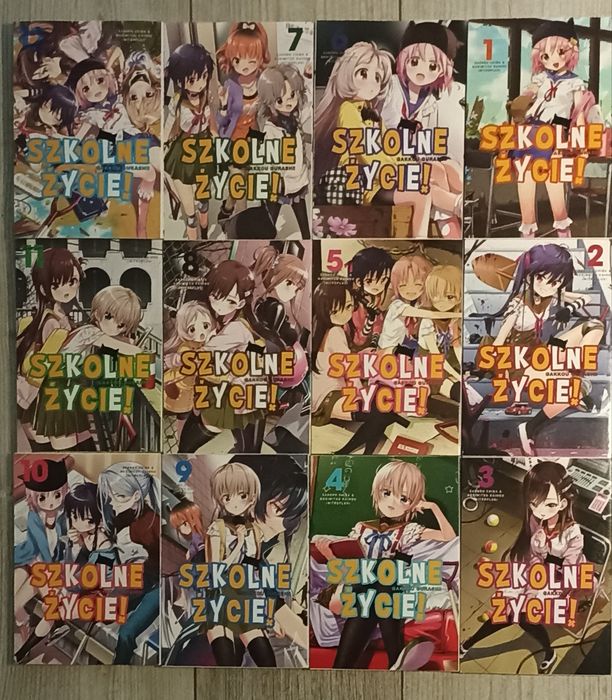 Manga Szkolne Życie 12 Volumów