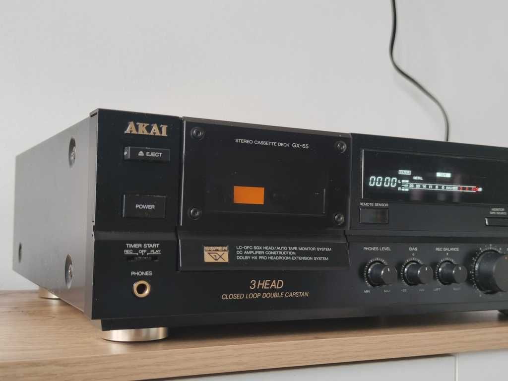 Akai GX-65 odtwarzacz kaset deck magnetofon Japan 3head wys. za pobran