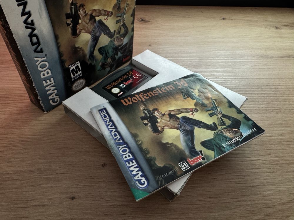 Wolfenstein 3D UKV Game Boy Advance CIB Oryginalny zestaw DB- stan