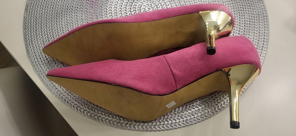 Sapatos Salto Alto Médio - Rosa 36