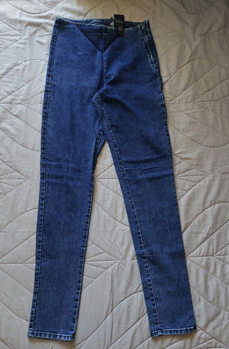 Spodnie jeansowe z wysokim stanem h&M