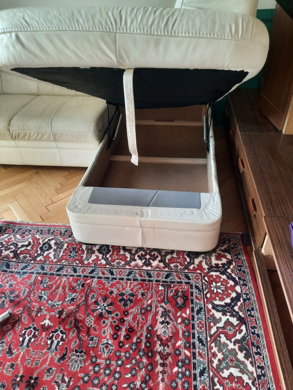 Sofa naróżnik skórzany