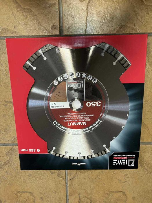 Tarcza diamentowa Diewe Mammut 350/20 i 350/25,4