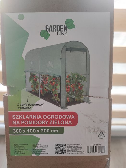 Szklarnia ogrodowa 300x100x200cm