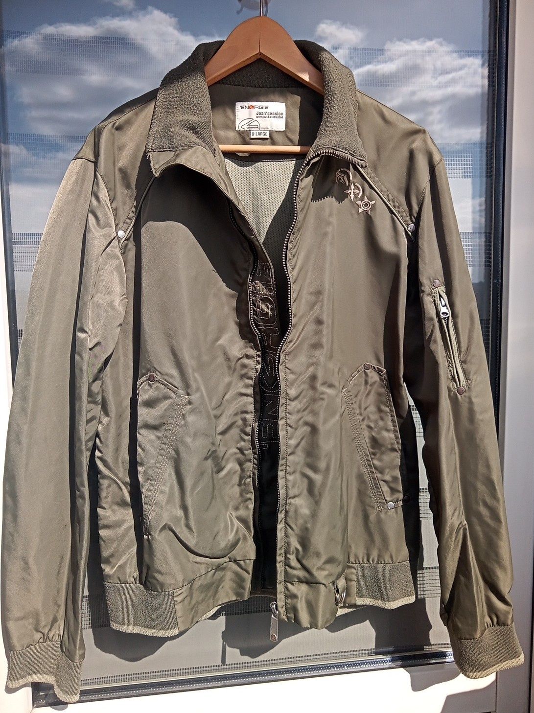 Kurtka wiosenna wiatroszczelna khaki Uniseks rozm.M/ L