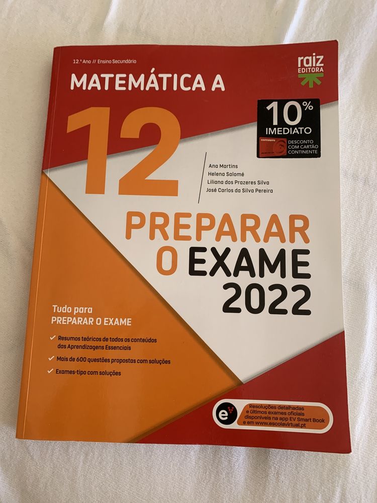 Livro preparacao exame nacional - matematica, 12.ano