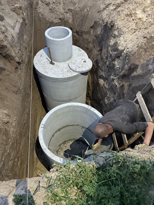 Скатик під ключ, копка каналізації, траншеї , вигрібні ями, зб кільця