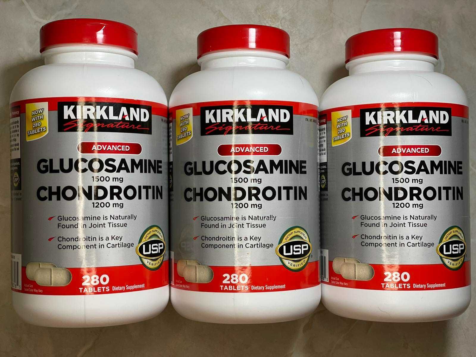 Kirkland Glucosamine with Chondroitin -Глюкозамін з Хондроїтином 280шт