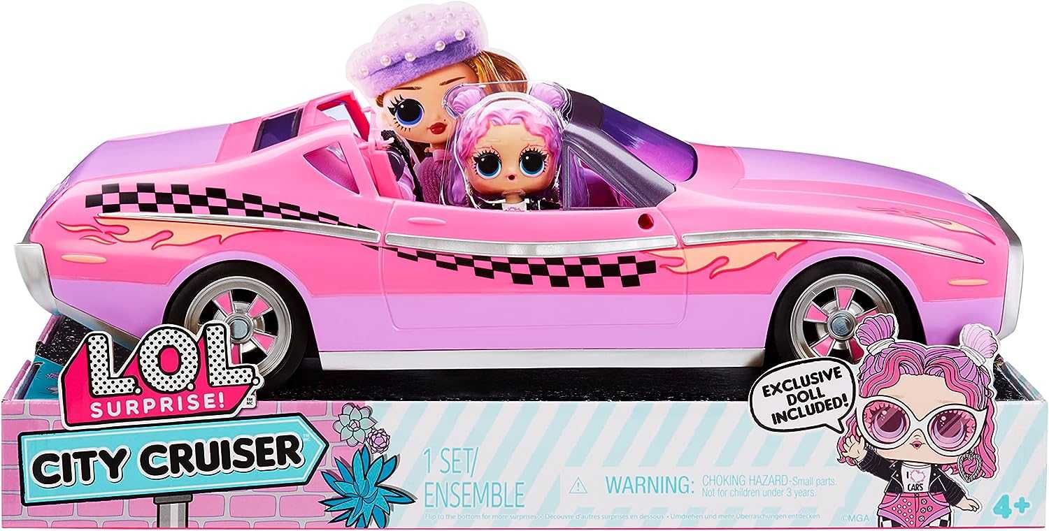 ЛОЛ авто кабриолет розовый с куклой LOL Surprise City Cruiser 591771