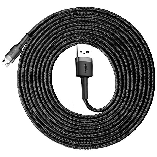 Mocny Kabel Przewód Usb-a Usb Typu Micro Szybkie Ładowanie Qc 2a 3m Ba