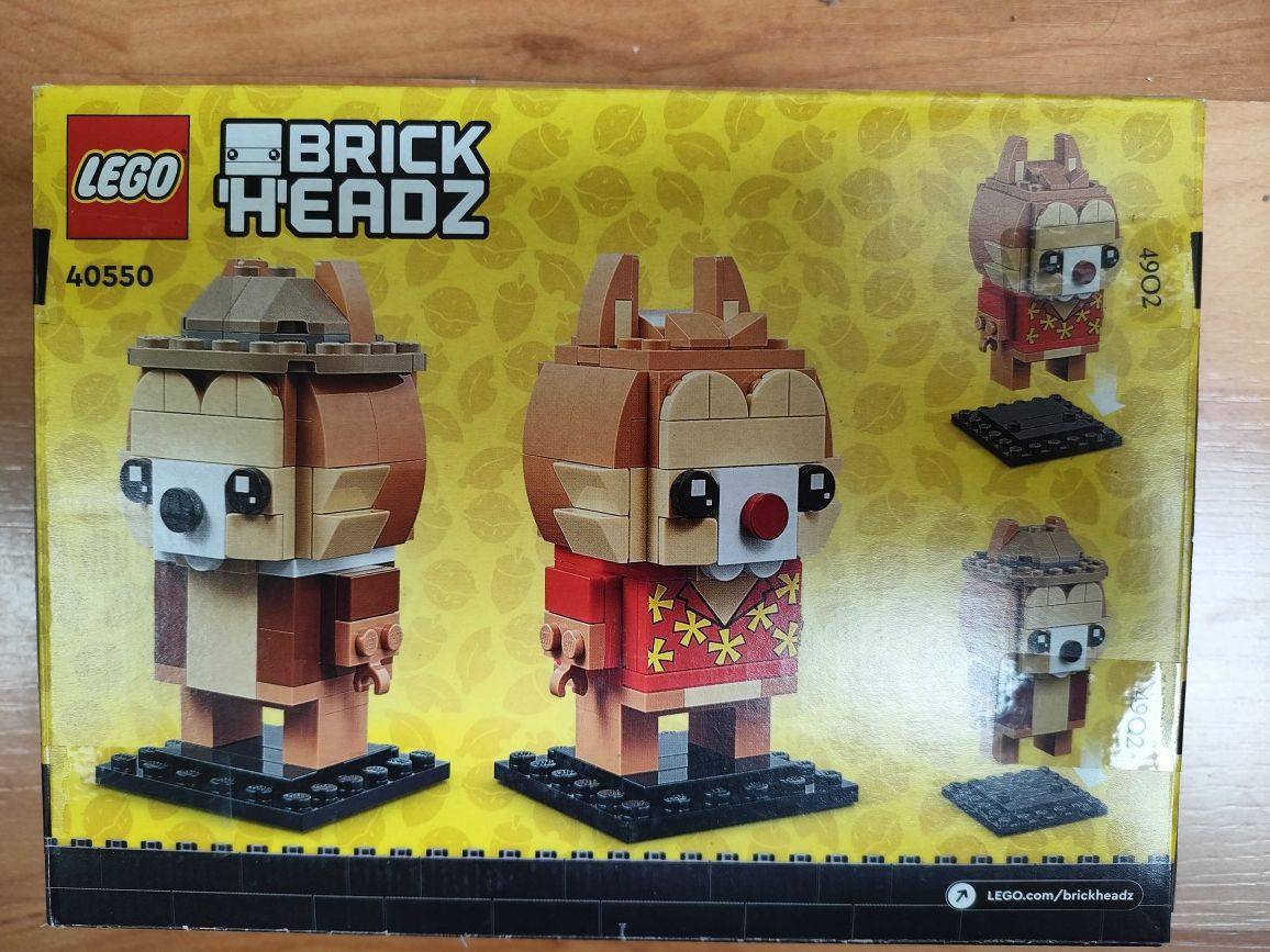 nowy zestaw LEGO BrickHeadz 40550 - Chip i Dale