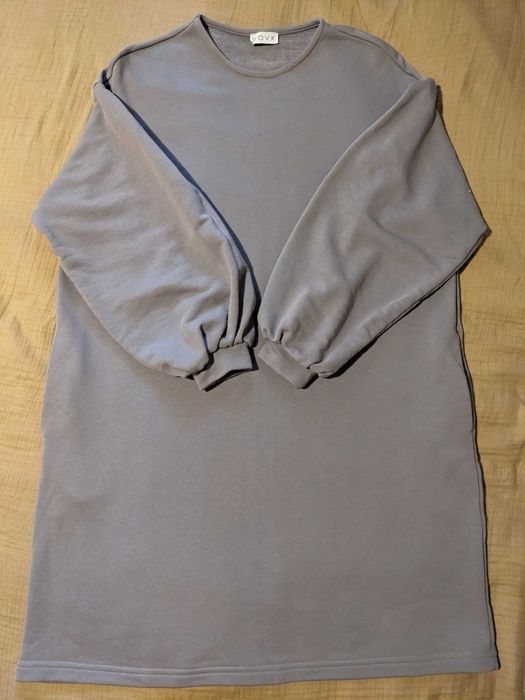 Сукня Vovk S-M, трикотажна, з кишенями, сіра
