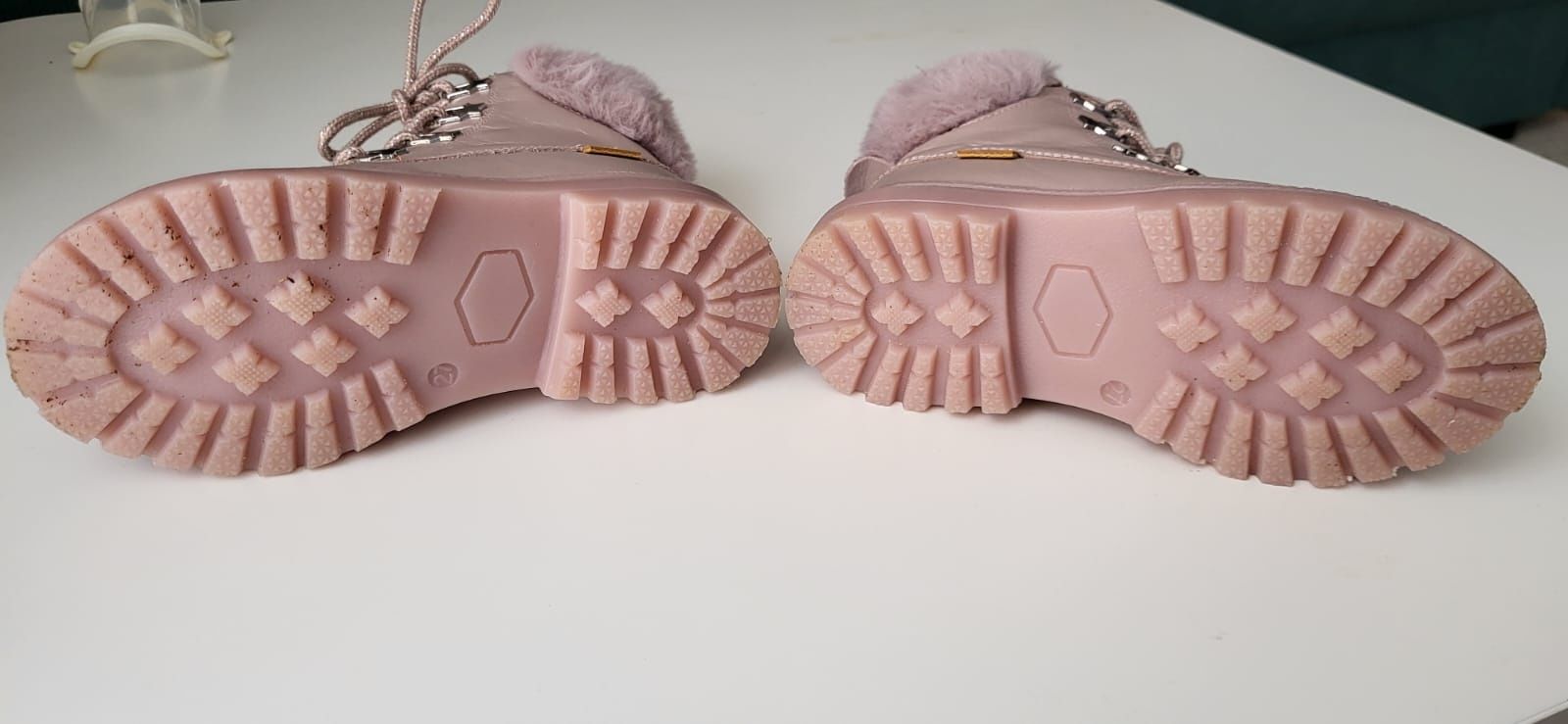Buty Zimowe śniegowce Lasocki Kids r.27 dla dziewczynki różowe skórzan